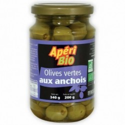 Olives vertes aux anchois 340g